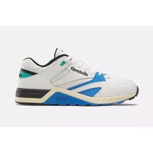 Reebok LX 8500 Mens Sneakers White/Blue/Green Leather & Mesh Retro Style